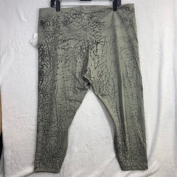 NWT Lululemon 20 Wunder Train High Rise 25" Capri Leggings Sage Crackle Dye Yoga - Picture 4 of 12